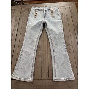Generation Love Justine Button Detail Flare Denim Pants Jeans Size 26